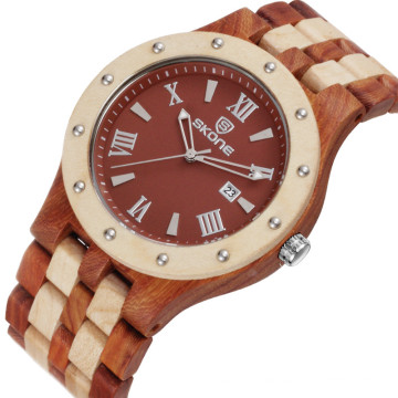 New Stripes Design Popular Selling NO 7399 Wooden Watch